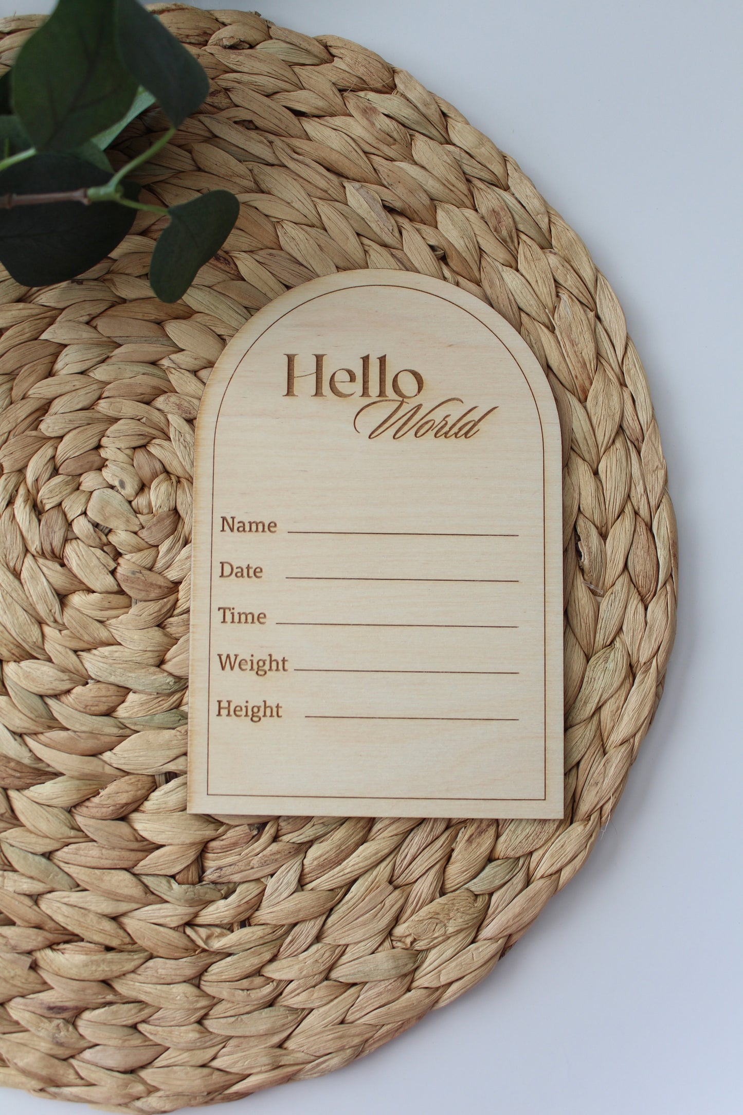 Birth announcement sign