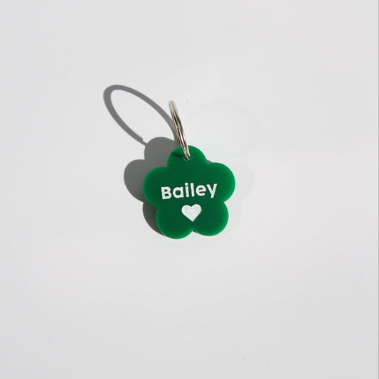 Flower Personalized Pet Tag