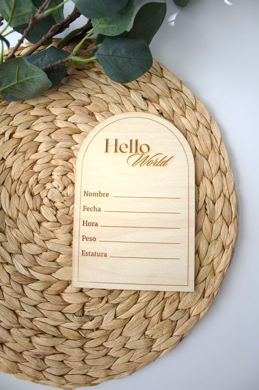 Anuncio de recién nacido